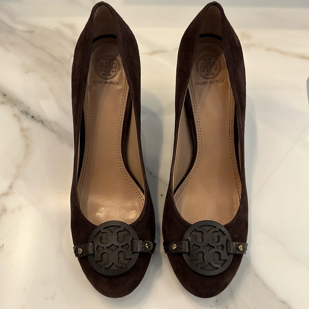 Tory Burch Heels Brown Suede